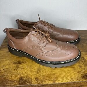 Brown Leather Wingtip Shoes Men's Size 11